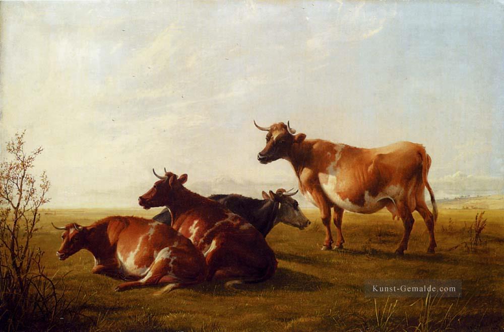 Kühe auf einer Wiese Bauernhof Tiere Rinder Thomas Sidney Cooper Ölgemälde